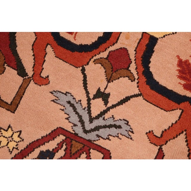 Textile 1980s 1980s Vintage Rustic Kargahi Tan/Rust Hand Knotted Rug For Sale - Image 7 of 10