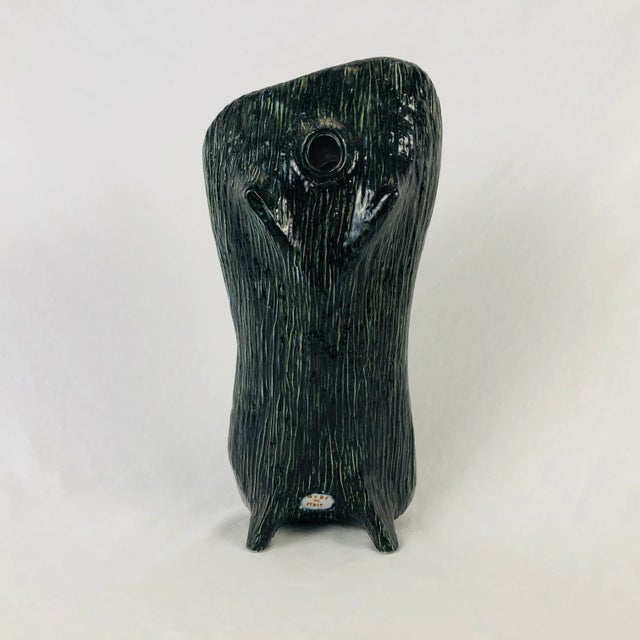 Mid Century Girolamo Luxardo Italian Wine Double Position Bottle W Thai Goddess For Sale - Image 4 of 9