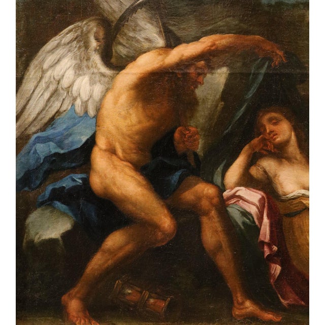 Baroque Luigi Garzi, Allegory of Time, 1700, Oil on Canvas For Sale - Image 3 of 16