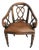 1950s Regency Style Mahogany Leather Armchair For Sale
