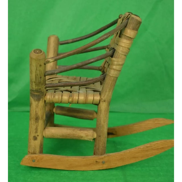 1950s Miniature Adirondack Bench, Armchairs & Table - 4 Piece Set For Sale - Image 5 of 8