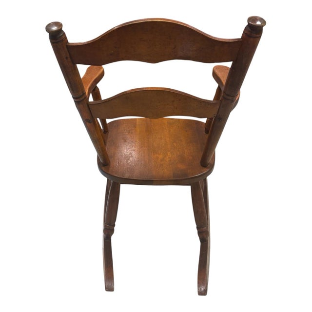Traditional Mid-20th Century Ramsdell No. 11 Maple Child’s Rocking Chair For Sale - Image 3 of 12
