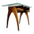 Mid-Century Modern Style Hand Crafted Walnut & Rosewood Side Table For Sale