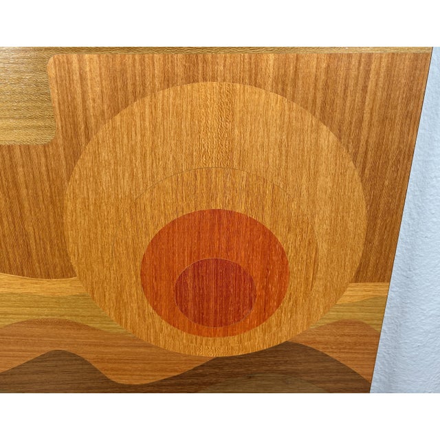 Mid-Century Wood Veneer Intarsia Wall Picture, 1960s For Sale - Image 4 of 18