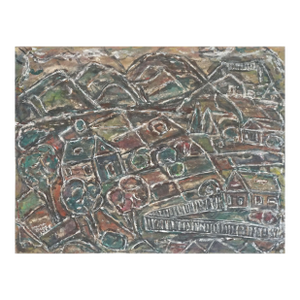 Abstract Expressionist Bay Area Hills Landscape by Honora Berg