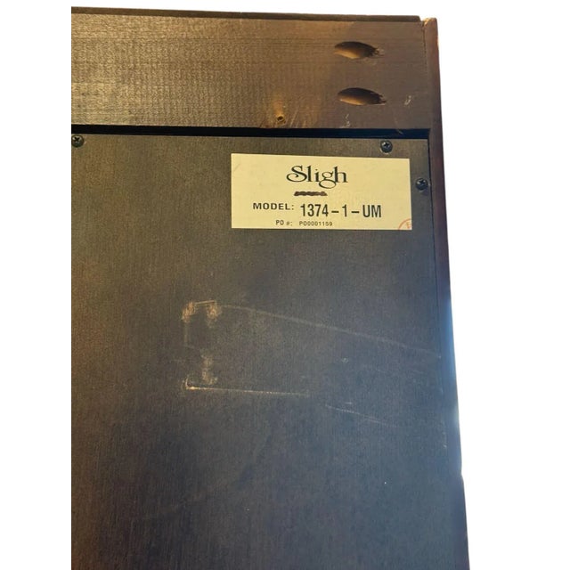 Chestnut Sligh Furniture Bookcase 5 Shelves 82" Tall For Sale - Image 8 of 11