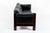 Wood Mid Century Danish Black Leather Sofa in Style of Arne Norell For Sale - Image 7 of 14