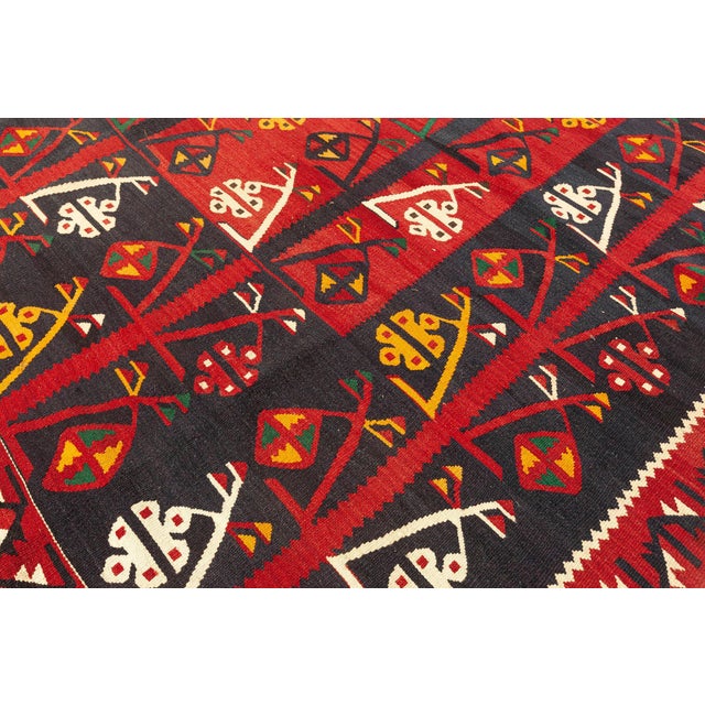 Doris Leslie Blau Vintage Afghan Kilim Rug For Sale - Image 4 of 8