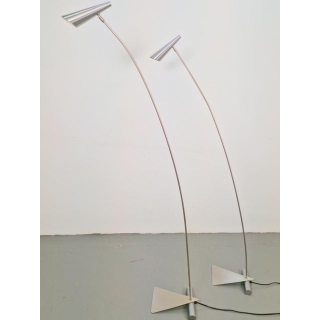 Postmodern Arch Metal Reading Floor Lamps from Hala Zeist, 1980s, Set of 2 For Sale - Image 14 of 14