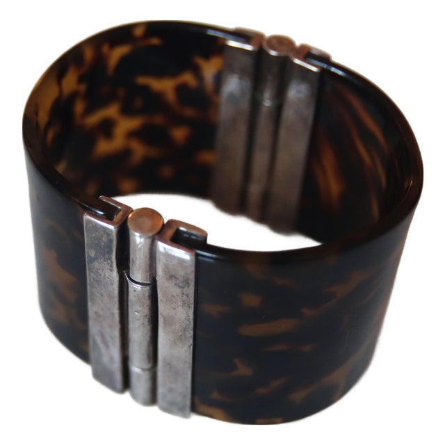 Vintage Faux Tortoise Cuff Bracelet from Ralph Lauren, 1980s For Sale