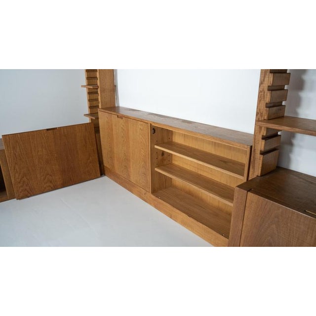 Large Bookshelf with Bench attributed to Guiseppe Rivadossi for Officina Rivadossi, Italy, 1970 For Sale - Image 16 of 18