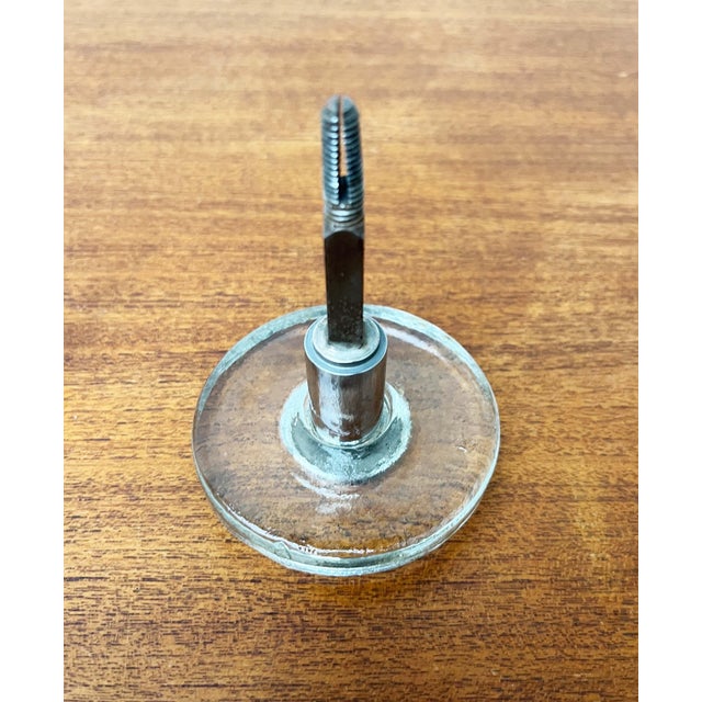 Mid-Century Modern Space Age Glass and Metal Door Handle, Germany, 1960s For Sale - Image 15 of 18