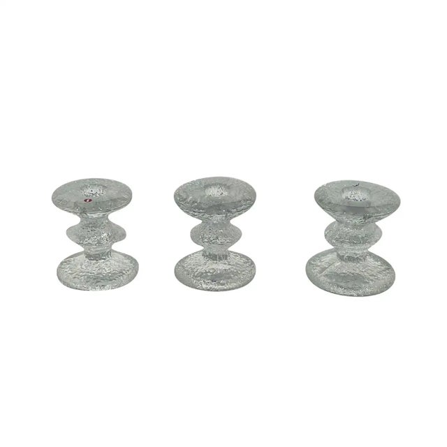 Timo Sarpaneva 1960s Set of 12 ‘Festivo’ Glass Candlesticks by Timo Sarpaneva for Iittala, Finland For Sale - Image 4 of 4