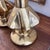 Brass Modernist Mid Century Sculptural Solid Brass Candle Pricks- A Pair For Sale - Image 8 of 8
