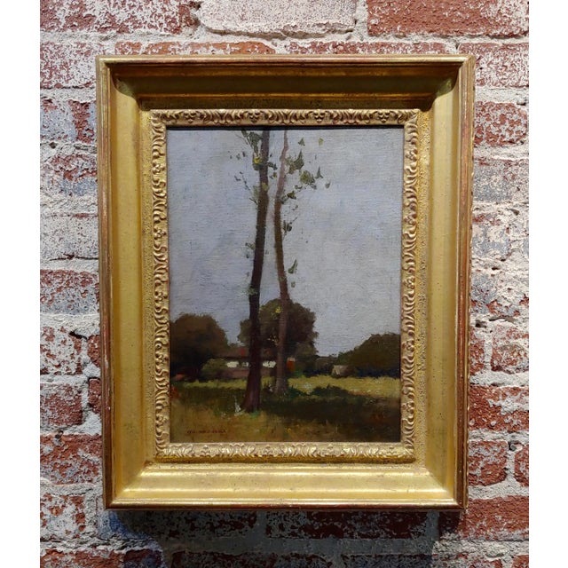 Impressionist William J. Kaula -New Hampshire Cottage Landscape Oil Painting For Sale - Image 9 of 9