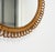 Mid-Century Round Rattan and Bamboo Wall Mirror in the style of Franco Albini, Italy, 1960s For Sale - Image 10 of 12