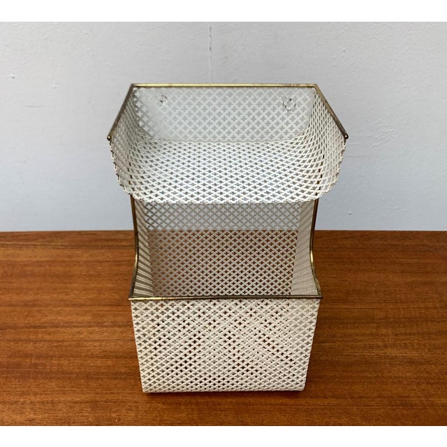 Mid-Century Perforated Metal Shelf, 1950s For Sale - Image 4 of 18