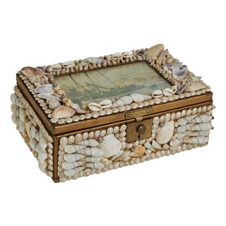 Antique Sailors Valentine Box For Sale