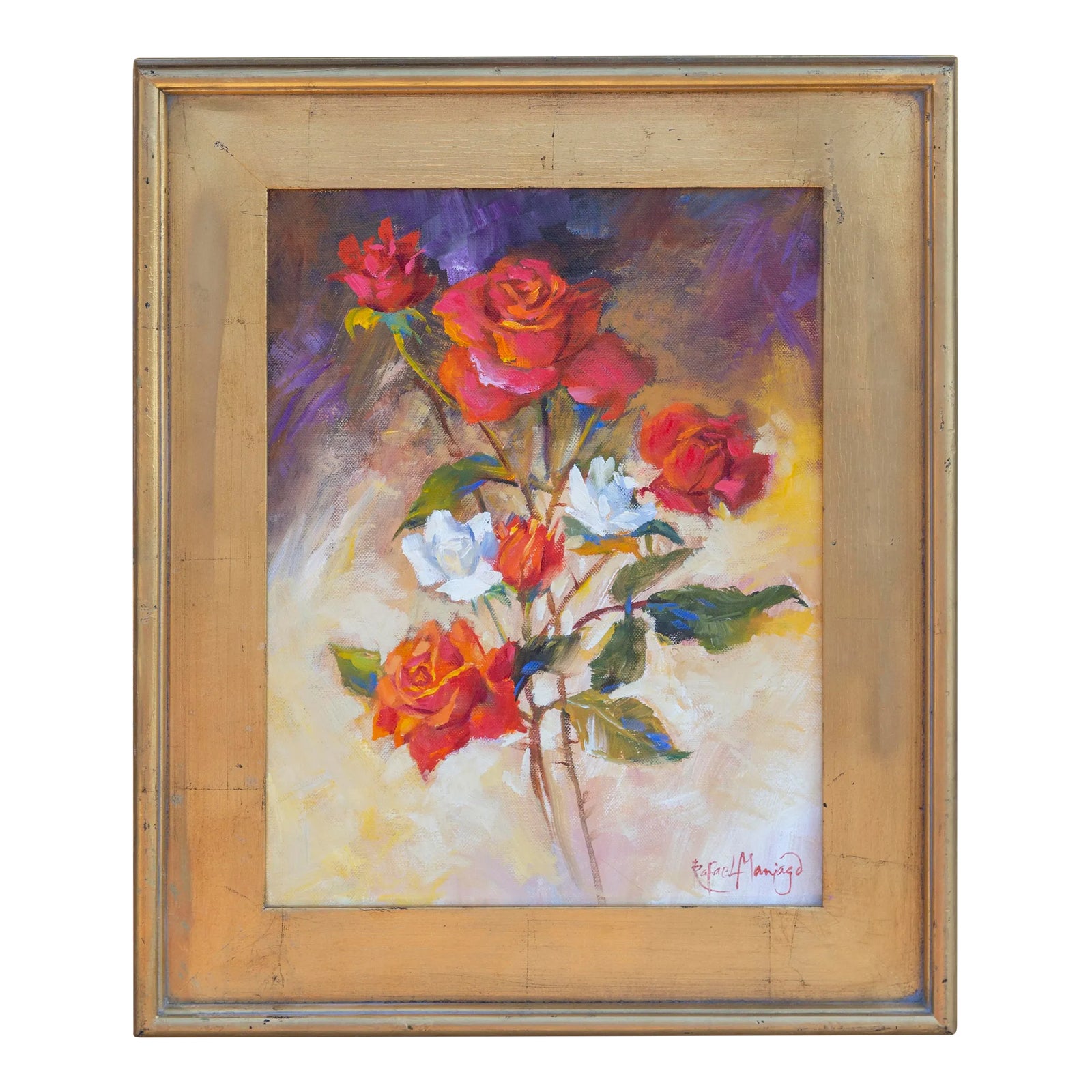 Roses, Rafael Maniago, Painting | Chairish