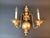 Baroque 1980s Chapman Dutch Baroque-Style Two-Light Solid Brass Wall Sconce For Sale - Image 3 of 13