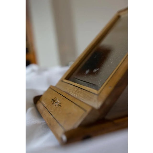 Early 19th Century Engraved and Painted Table Mirror For Sale - Image 11 of 12