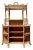Vintage Coastal Bent Rattan Dry Bar After Maitland Smith For Sale