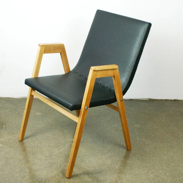 Austrian Stacking Armchair by Roland Rainer, 1950s For Sale - Image 9 of 9