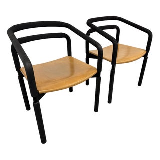 Brian Kane for Metropolitan Rubber Lounge Armchairs, Pair For Sale