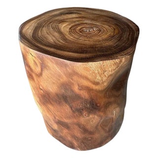 Andrianna Shamaris Tall Antique Rosewood Pedestal or Side Table For Sale