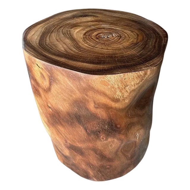 Andrianna Shamaris Tall Antique Rosewood Pedestal or Side Table For Sale