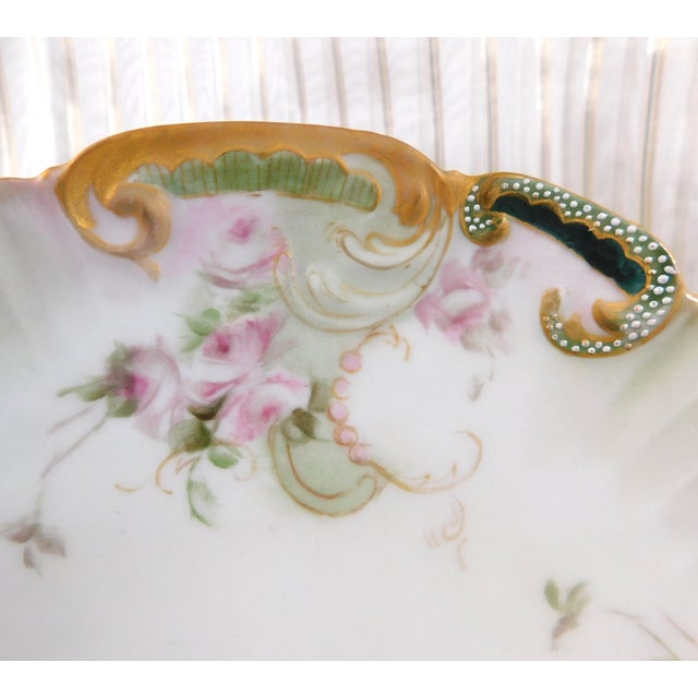 1910s Unique Hand Decorated Serving Tray For Sale - Image 4 of 7