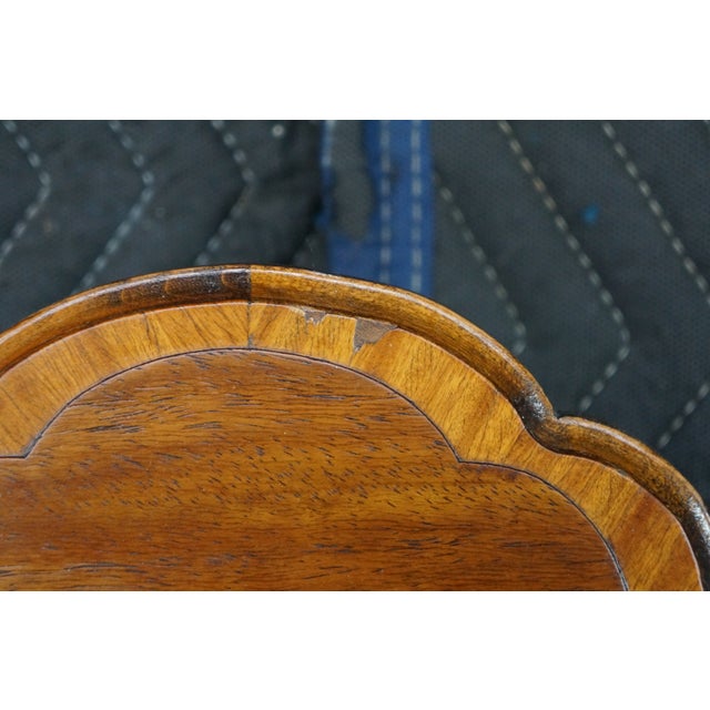 Antique Victorian Renaissance Revival Walnut Burl Arched Full Size Headboard For Sale - Image 11 of 17
