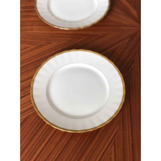 Beautiful early 1900s French faience luncheon plates made in Limoges, France by Elite Works and imported by Bawo & Dotter...