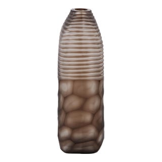 Bruni Brown Glass Large Vase For Sale