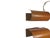 Metal Art Deco Sconces, Poland, 1970s, Set of 2 For Sale - Image 7 of 9