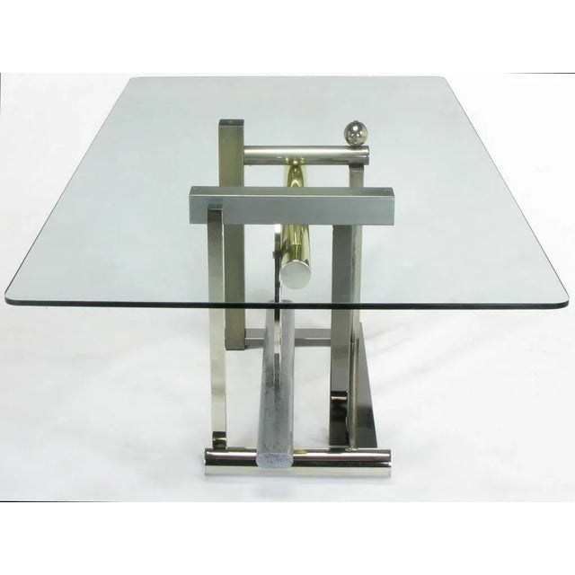 DIA - Design Institute America Design Institute America Metal Sculptural Dining Table by Kaizo Oto For Sale - Image 4 of 10