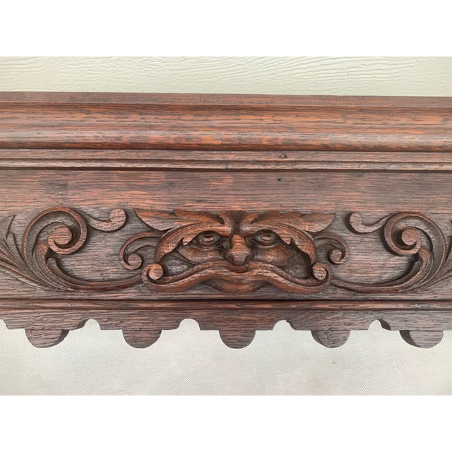 Wood Antique Neo-Renaissance Wooden Curtain Rod Covers, 1890s, Set of 2 For Sale - Image 7 of 18