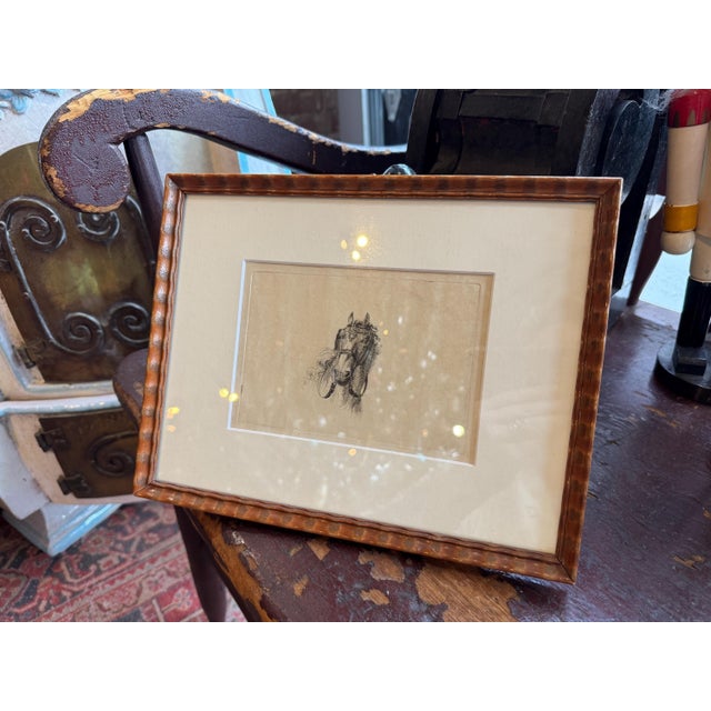 Paper C.1800 Antique Etchings by Johannes Bemme, Set of 3 Horse Heads For Sale - Image 7 of 17