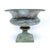Metal Vintage Verdigris Metal Urn Planter / Cachepot – Neoclassical Garden Style / Traditional / Classical For Sale - Image 7 of 12