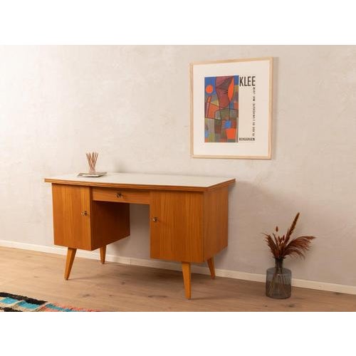Mid-Century Wooden Desk, 1950s For Sale - Image 3 of 9