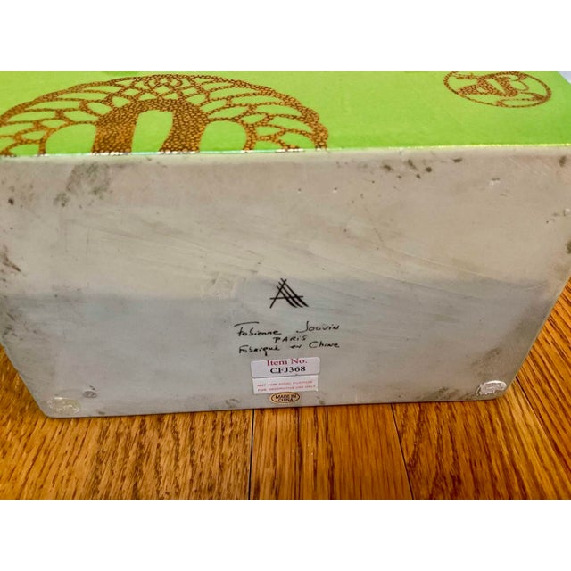 Vintage Fabienne Jouvin Lidded Porcelain Dresser Box For Sale - Image 11 of 11