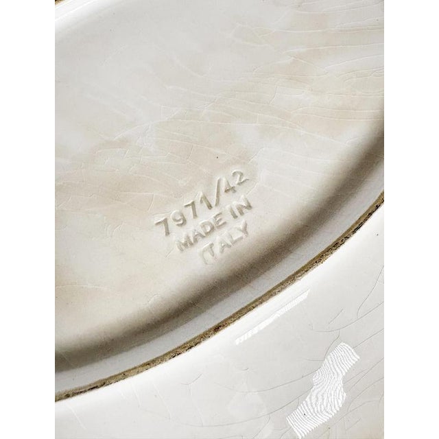 Ceramic Dish with Floral Motif, France, 1970s For Sale - Image 9 of 13