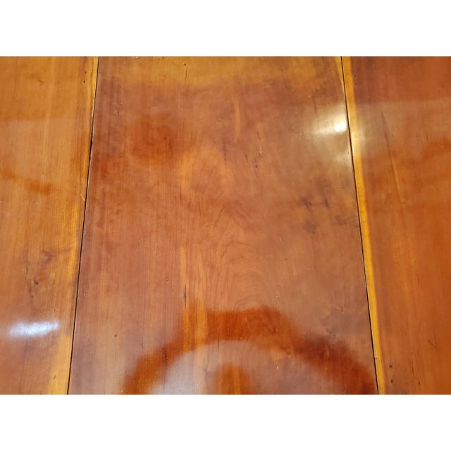 1950s Drop Leaf Cherry Side Table For Sale - Image 9 of 11