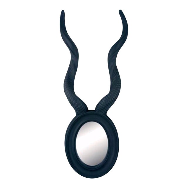 Rustic Antelope Long Horns Mirror