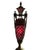 French Tall Statement Antique Ruby Cut to Clear Crystal Lidded Urn With Second Empire Style Bronze Mounts For Sale - Image 3 of 18