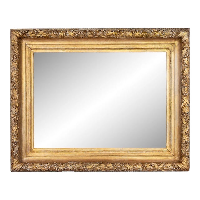 Gilt Oak Leaf Frame Mirror For Sale
