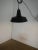 Black Black Metal Hanging Lamp, 1950s For Sale - Image 8 of 9