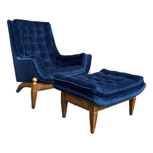 Vintage Castro Convertible “Arden” Lounge Chair and Ottoman For Sale