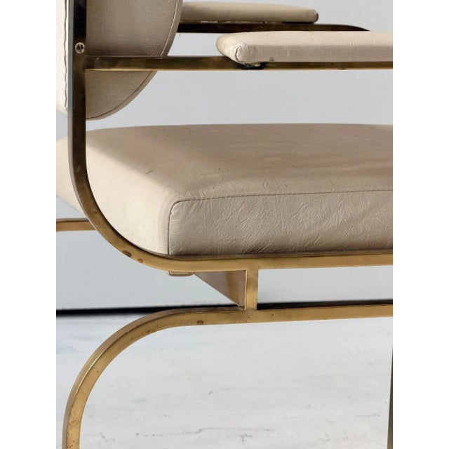 Set 6 Brass Dining Chairs, 1980 For Sale - Image 14 of 16