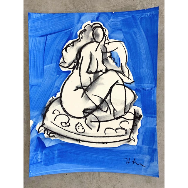 Abstract Cody 3 Drawing Figurative Sketch - 11 X 15 For Sale - Image 3 of 4